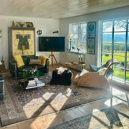 Beautiful Log House With A Pool In South Funen